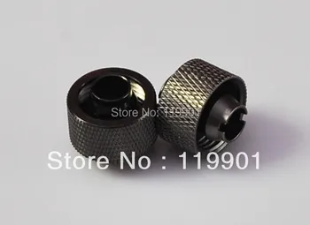 

high quality professional computer water cooling Copper Balck G1/4-10-L hand compression fitting Nozzle