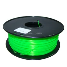 Зеленый Цвет 3d Принтер Нити пла/АБС 1,75 мм/3 мм 1 кг пластиковые резиновые расходные материалы материал MakerBot/RepRap/UP/Mendel