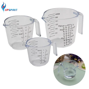 

Upspirit PS Food Grade Material Measuring Cup With Scale and Handle Water Milk Egg Yolk Measuring Cup Kitchen Measurement Tool