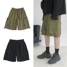 Офисные шорты мужские комбинезоны прямые свободные уличные хип-хоп спортивные штаны джоггеры повседневные тактические мужские удобные