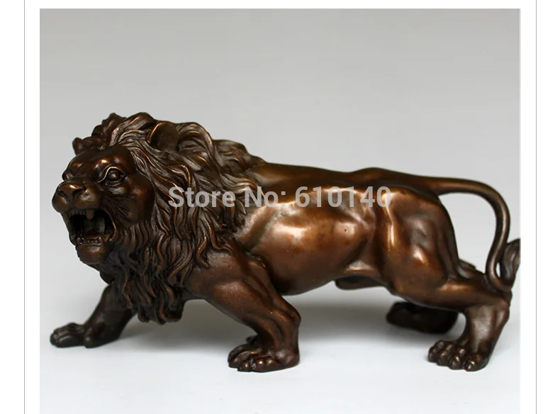 

Copper lion ornaments town house home decoration crafts office gifts