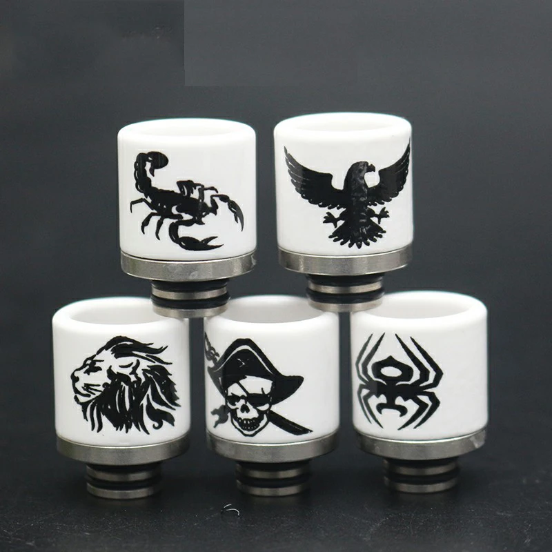 

10PCS 510 Ceramics Drip Tip Hybrid Material Drip Tip Suit For Vaporesso VECO SOLO PLUS Kit ETC 510 Thread Atomizer