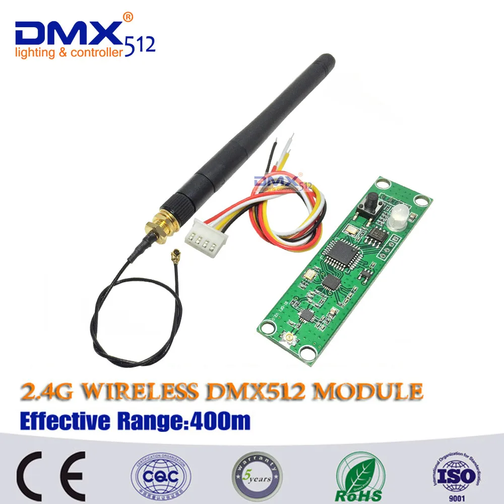 

Free shipping Factory wholesale 2.4Ghz Wireless DMX512 Receiver,PCB Modules Board with Antenna LED Controller Wifi Receiver