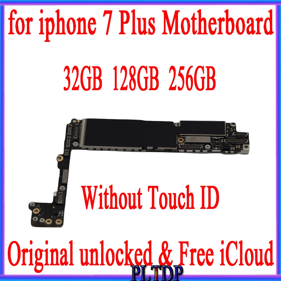 Материнская плата 32 ГБ/128 ГБ/256 ГБ для iphone 7 plus с Touch ID/без ID 100% оригинал