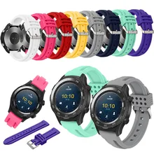 Превосходного качества подлинный новые спортивные силиконовые ремешки для часов браслет ремешок для huawei Watch 2 спичевые спортивные