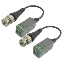 Wholesale 2 pieces BNC Connector UTP Video Transmission Balun for CCTV camera