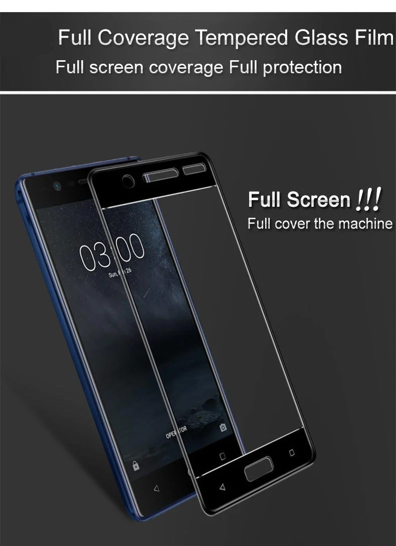 Закаленное стекло HATOLY для Nokia 5 2 шт. Защита экрана полное покрытие TA 1008 1030 3D пленка