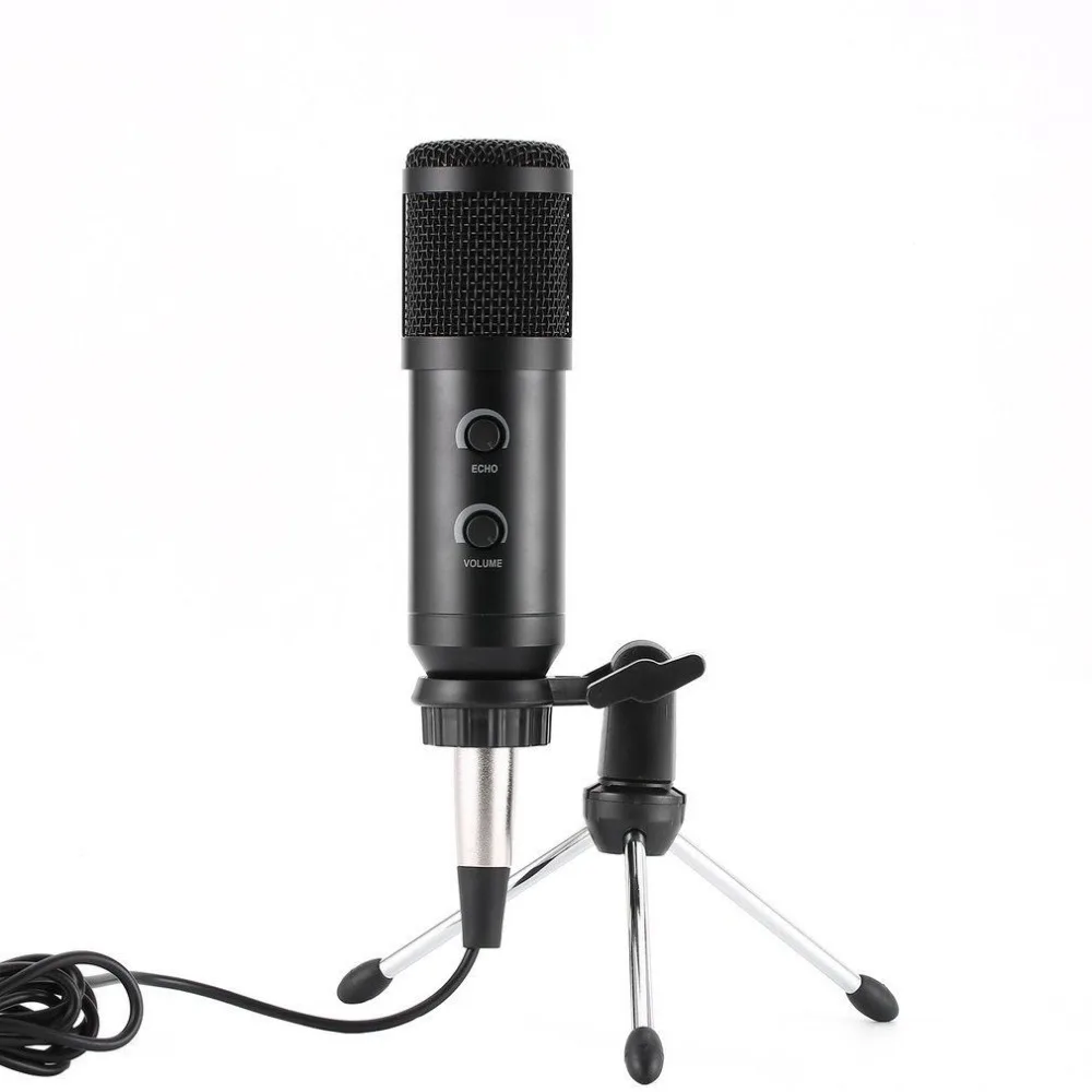 USB Microfono MK-F600TL Studio A Condensatore Professional Microfono con cavo Con Il Basamento для караоке