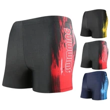 Мужские пляжные плавки для серфинга, мужские плавки с низкой талией с принтом огня, трусы-боксеры, летние шорты