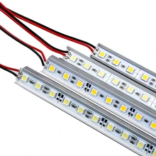 SMD5050 0,5 м DC12V светодиодный бар 36 светодиодный s корпус из алюминиевого сплава светодиодные полосы
