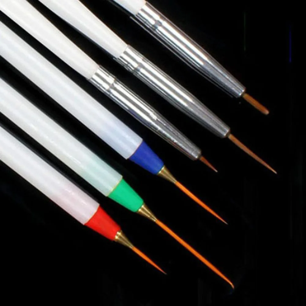 

6Pcs/Set 2017 Hot Sale Acrylic French Nail Art Pen Brushes Painting Drawing Liner Manicure Tools