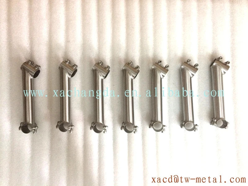 

Customized Titanium bike stem XACD light weight titanium bicycle stem with handling brush finished titanium stem