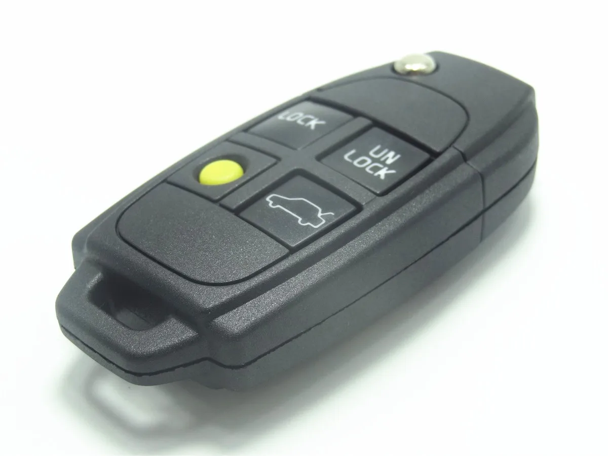 AUTEWODE Flip Key Shell For Volvo Keyless Remote S60 S80 V70 XC70 XC90