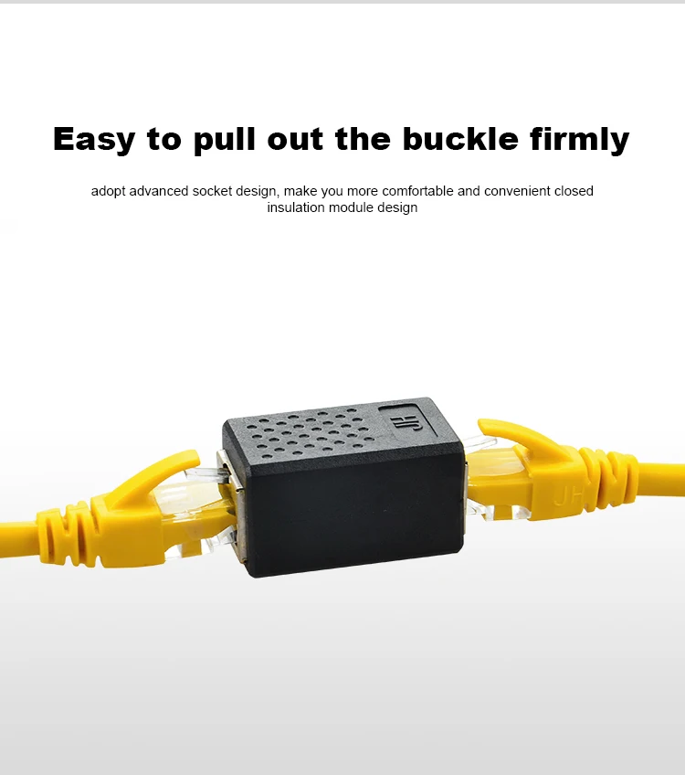 7Network Connector Adapter Cable extende 8P8C RJ45 Lan Cable Coupler Extender RJ45 Extension Converter Female to Female Cat765e