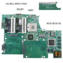 KoCoQin материнская плата для ноутбука DELL XPS 17R L701X материнская плата DAGM7BMBAF0 CN-053JR7 053JR7 N11E-GE-A1 3g HM57