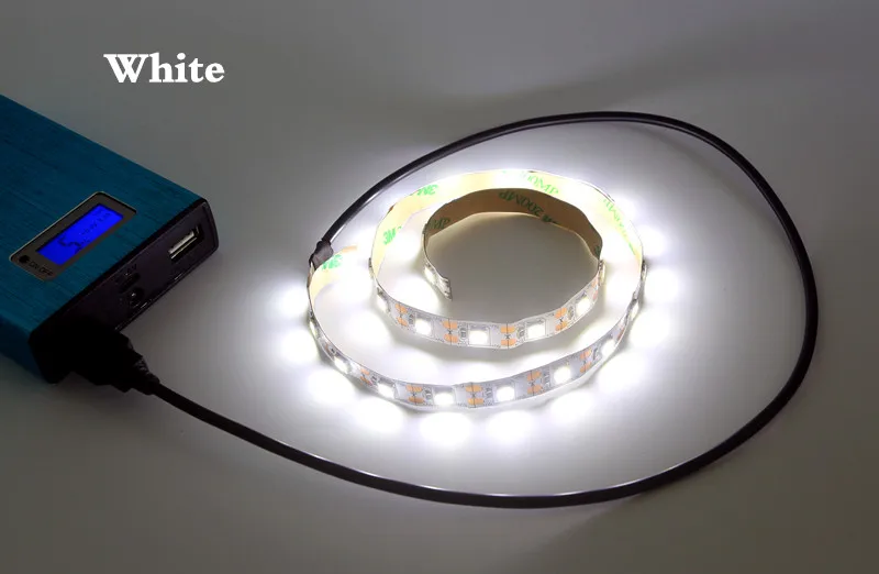 Светодиодная лента 5050 водонепроницаемая 5 в пост. Тока 50 см 1 м 2 3 4 м|5v usb led strip|usb strip