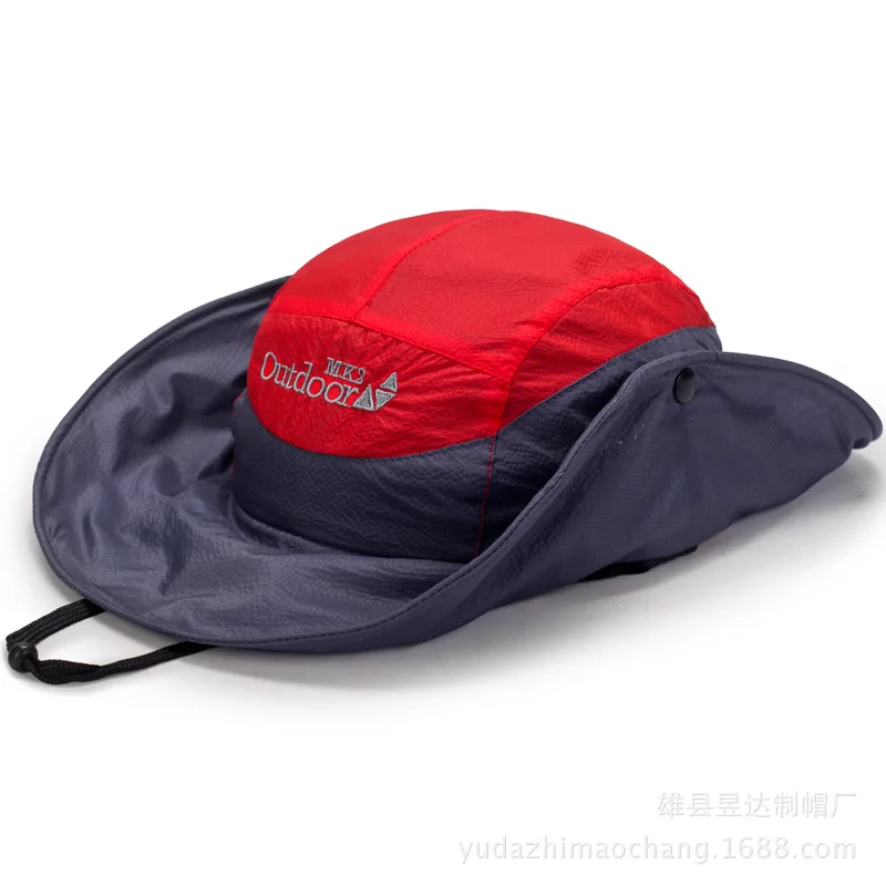 

Outdoor sports sun hat Unisex Fishing mountaineering hunting Visor rainproof and quick-drying fabric Basin cap mens Bucket Hat