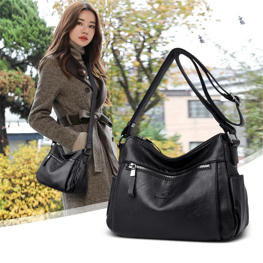 Женские кожаные сумки через плечо Sac A Main Femme роскошные дизайнерские на высокого