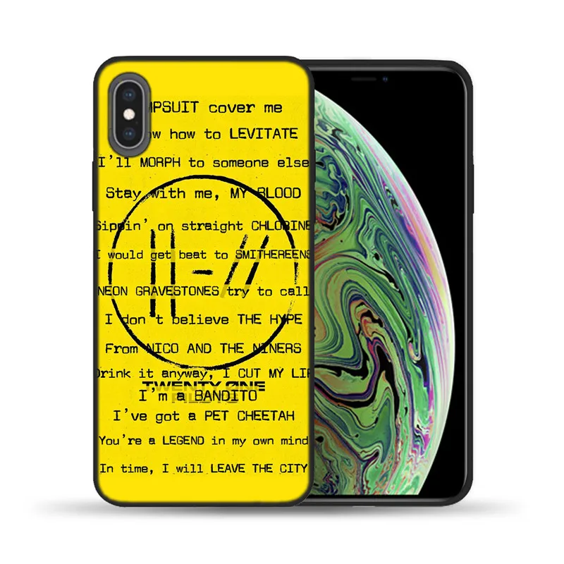 Hyr чехол Twenty One Pilots 21 Pilots Мягкий ТПУ Черный силиконовый чехол для iPhone 11 Pro Max 8 7 6 6S Plus X 5 5S SE XS XR XS MAX