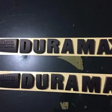 2 DuraMax allison EFI Live матовая все черный капюшон эмблемы значки