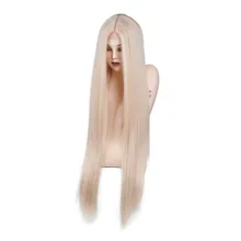 Изготовляет шелковистые прямые дешевые синтетические волосы парик фронта шнурка