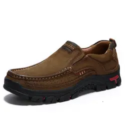 Обувь из натуральной кожи; Мужская, из бычьей кожи повседневная обувь для всех сезонов на открытом воздухе Высокое качество Для мужчин