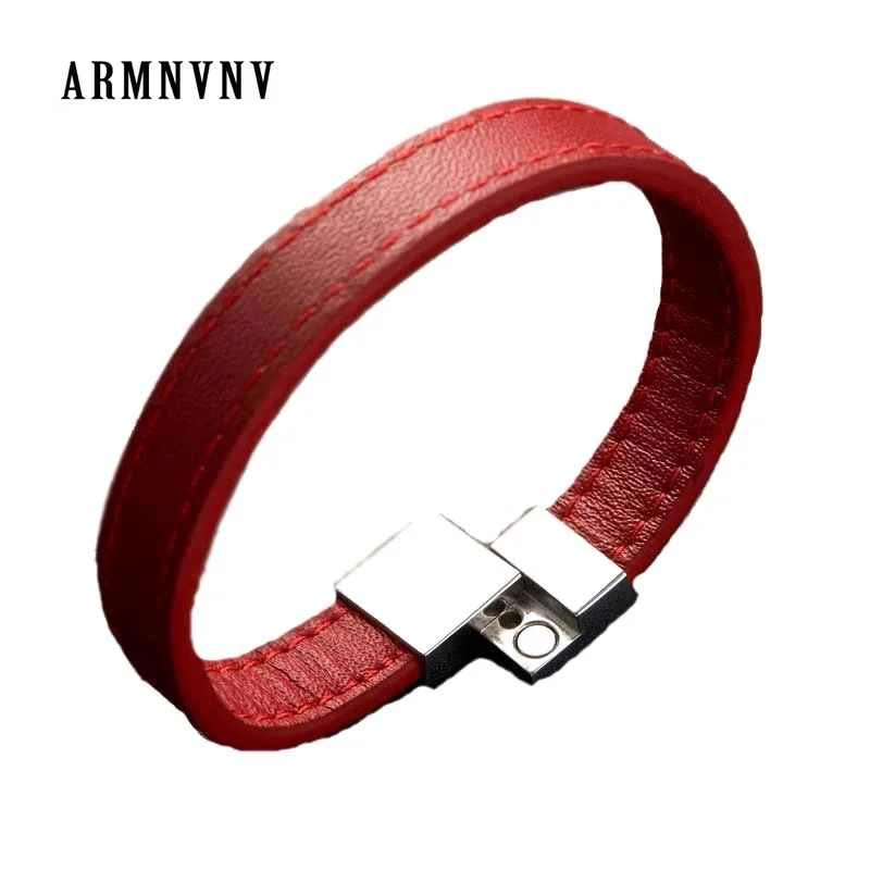 Женские браслеты из натуральной кожи ARMNVNV Soul Flame браслет с пряжкой нержавеющей