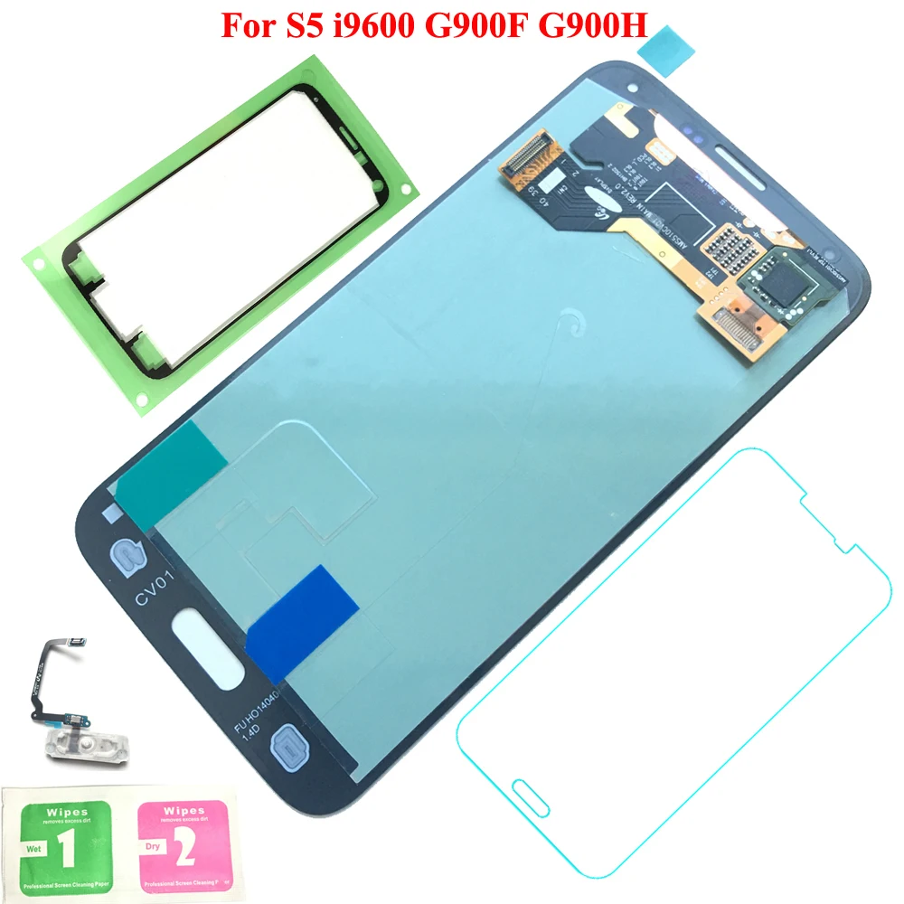 

FIX2SAILING 100% Tested Working Super HD AMOLED LCD Display Touch Screen Assembly For Samsung Galaxy S5 i9600 G900F Black/White