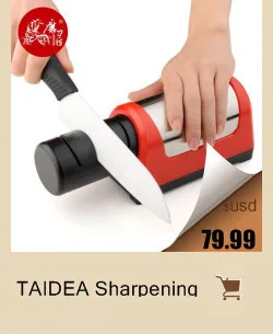 TAIDEA Diamond Double Side 360# 600# Knife Sharpening Stone Anti-slip Base Design With Shell Whetstone Sharpener T0831D h2