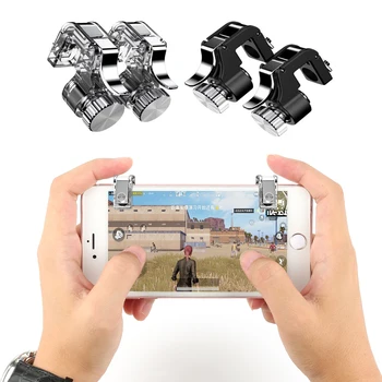 

For PUBG Game Trigger Cell Phone Mobile Controller Fire Button Gamepad L1R1 Aim Key Joystick for iphone Android