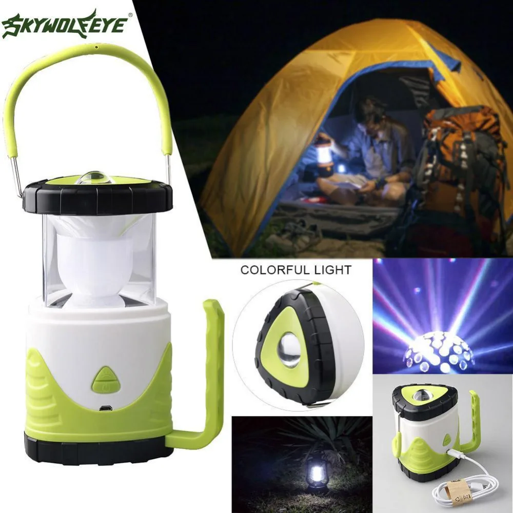 3 in 1 Bright Lightweight 10 LED Camping Lantern Outdoor Portable