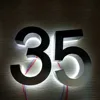 Waterproof Light sign stainless steel 3D led illumilous light house numbers address numbers led door plate ► Photo 3/6