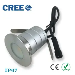 3 W 12 v 24 v Led подземный свет открытый Водонепроницаемый IP67 пейзаж освещения поместить его асфальтоукладчик лампа с кри чип CE список