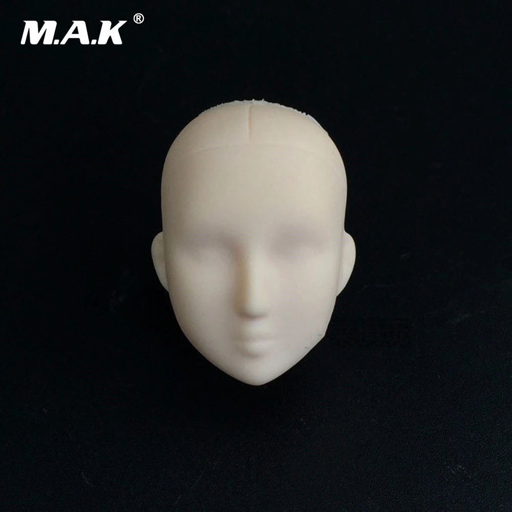 DIY 1:6 Женская фигурка голова резьба белая перекрашенная женская для тела JIAOUDOLL