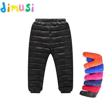 

DIMUSI Winter Boy's Pants Girl's Cotton Thick Warm Sweatpants Children Leggings Waist Kids Pant Trousers Baby Clothes 8T,EA023
