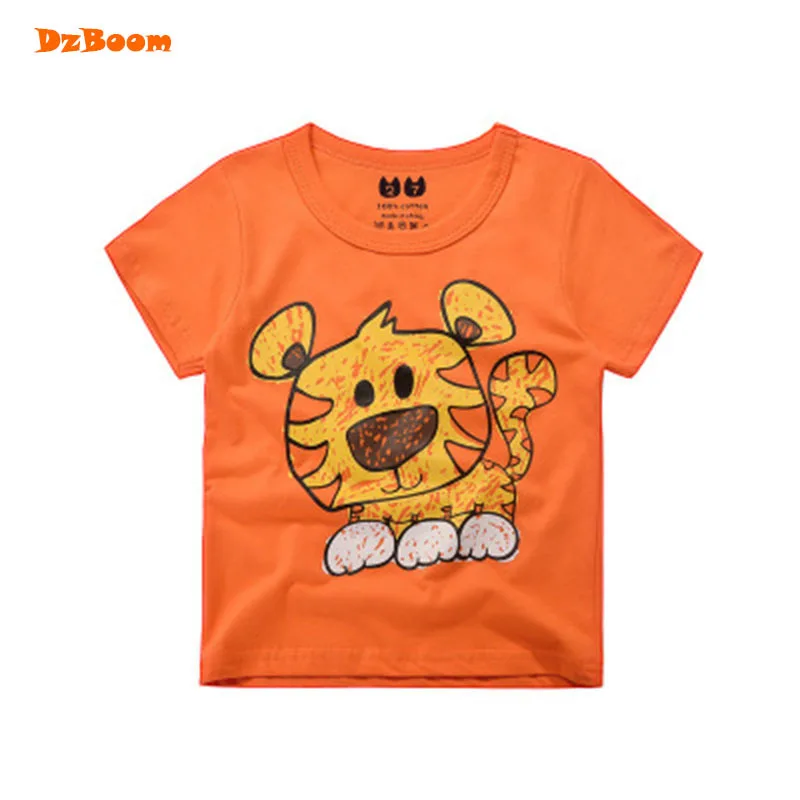 DzBoom 2017 Summer Boys T Shirt New Tiger Print Short Sleeve O Neck ...