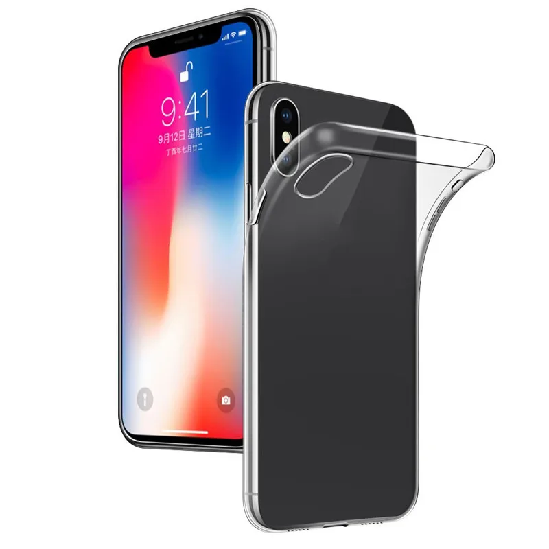 

For iPhone xs/x case For iphone xs max case transparent TPU silicone shockproof case for iPhone xr
