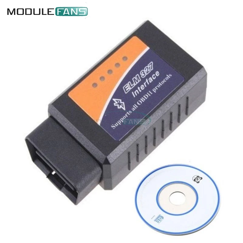 Настоящий ELM327 V1.5 Bluetooth OBD2 ELM 327 V 1,5 OBDII код считыватель диагностический инструмент мини сканер OBD 2 Автомобильный диагностический инструмент