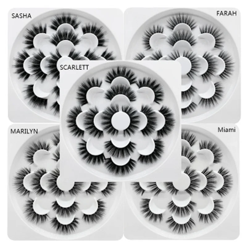 

7 Pairs Natural False Eyelashes Fake Lashes Long Makeup 3D Mink Lashes Eyelash Extension Mink Eyelashes For Beauty maquiagem