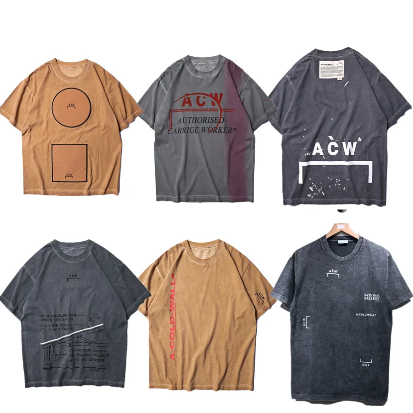 

A-COLD-WALL ACW T shirt Wen Hight Quality Top Tees Summer Style ACW Hip Hop Fashion Casual New Arrived A-COLD-WALL T-shirts