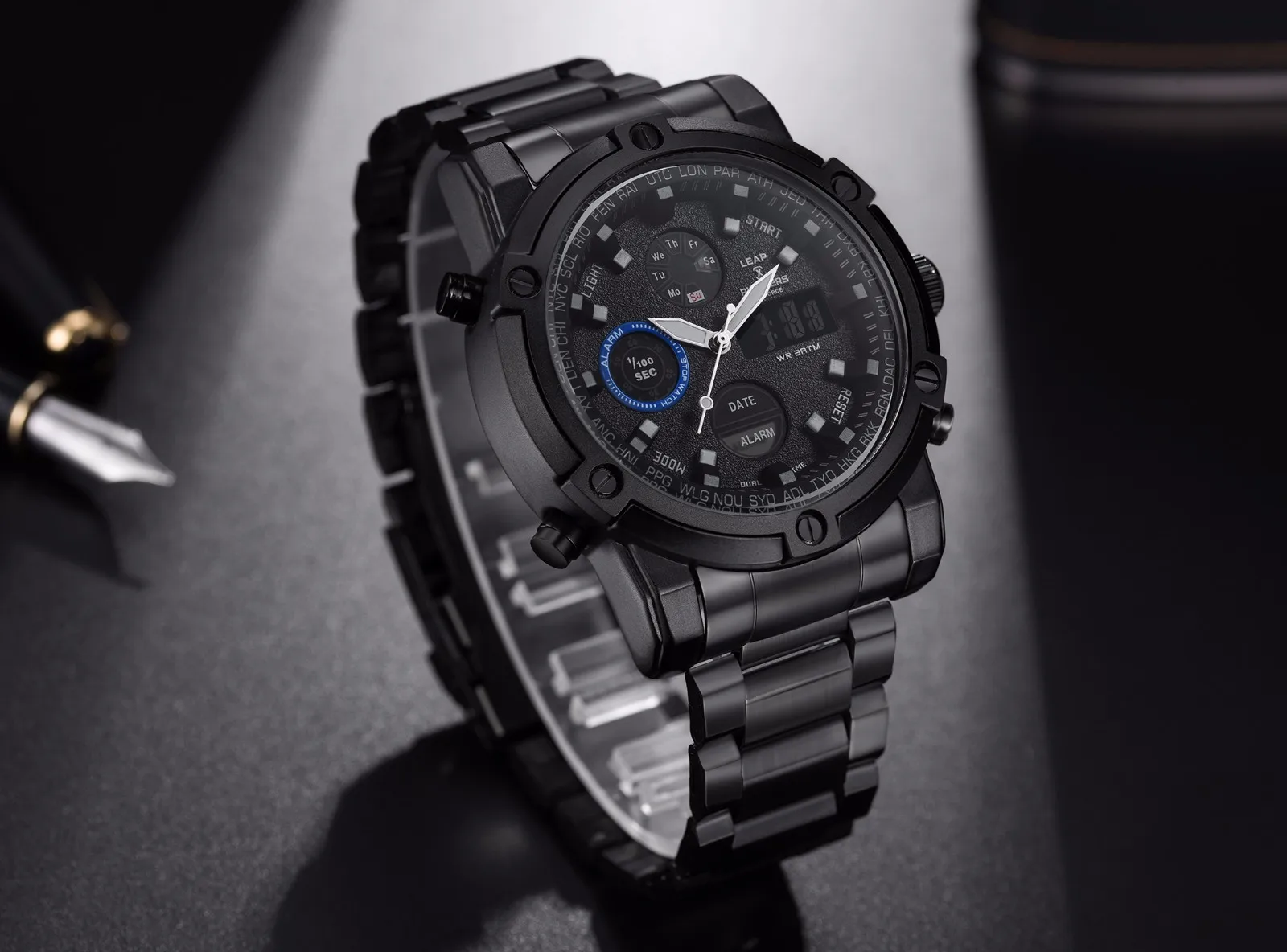 Для мужчин Smart Dual дисплей модные часы для мужчин часы лучший бренд класса люкс мужской часы для мужчин s наручные часы Hodinky Relogio Masculino