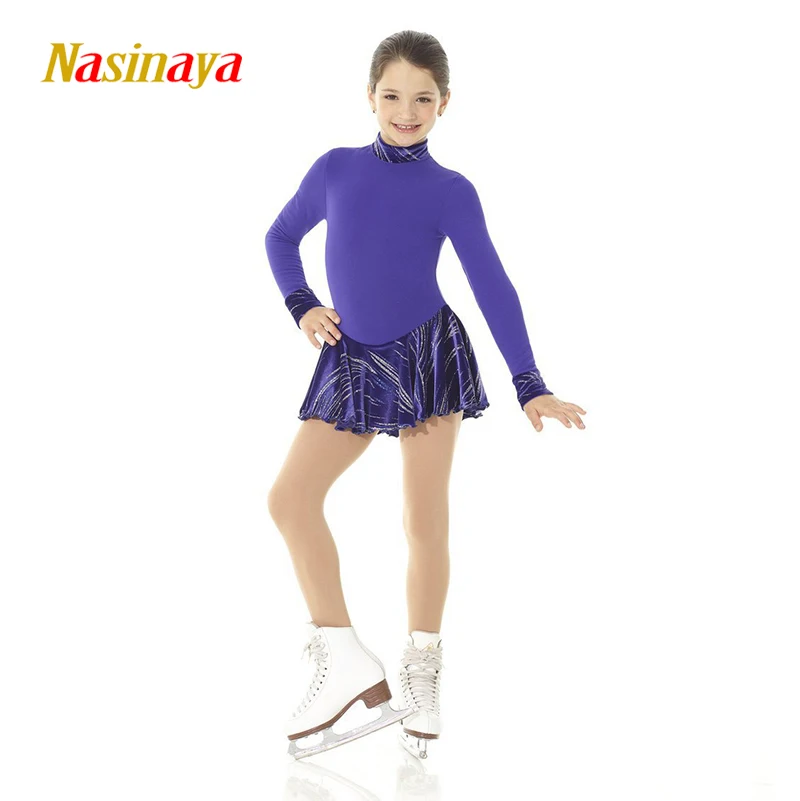

Nasinaya Figure Skating Dress Customized Competition Ice Skating Skirt for Girl Women Kids Patinaje Gymnastics Performance 305