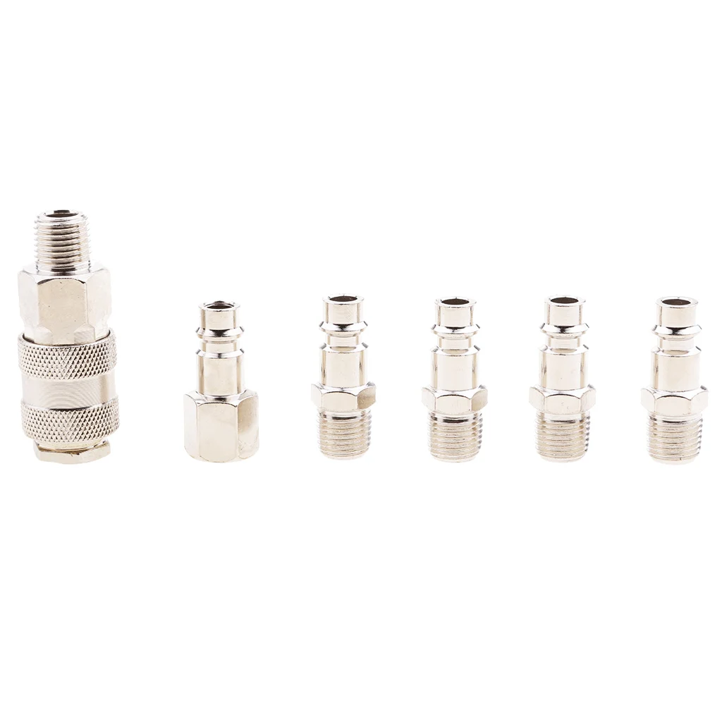 

1/4" BSP Air Compressor Coupler Fittings Line Hose Connector Quick Release