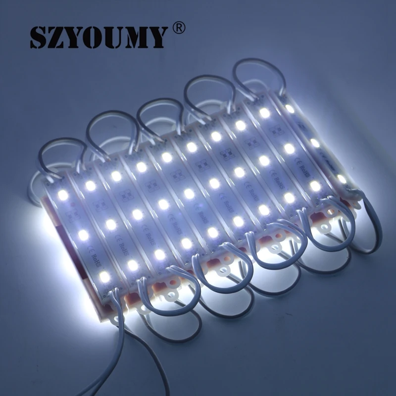 SZYOUMY 2000 шт. светодиодный светодиода 5050 SMD модуль теплый белый зеленый синий