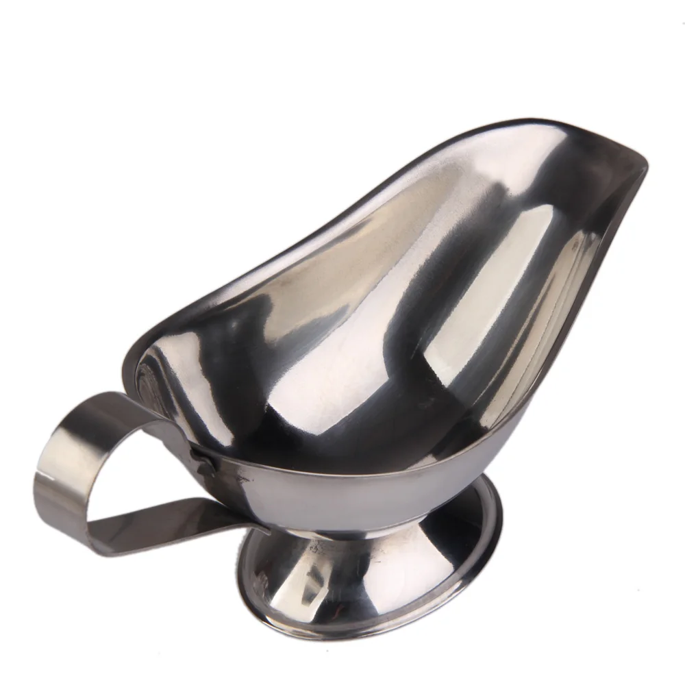 Delicate Kitchen Accessories Gravy Boats Dish Stainless Steel Beefsteak