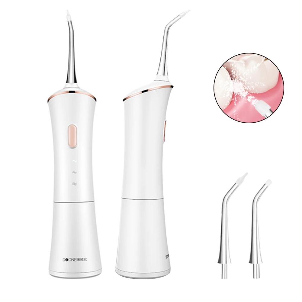 

Oral Irrigator 3Pcs Tips Portable Water Flosser Oral Hygiene Dental Flosser USB Rechargeable IPX7 Irrigator for Teeth Cleaning