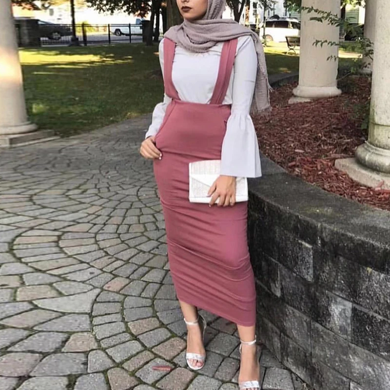 bodycon suspender skirt
