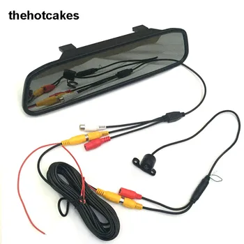

Parking Assistance System 2 in 1 4.3 Digital TFT LCD Mirror Auto Car Parking Monitor + 170 Degrees Mini Car Rear view Camera