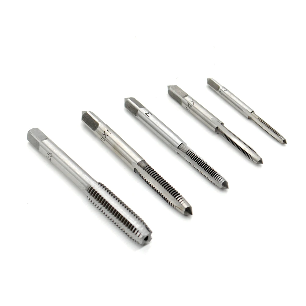 

5Pcs/Set 3mm 4mm 5mm 6mm 8mm HSS Machine Hand Screw Thread Metric Plug Tap Drill Bits