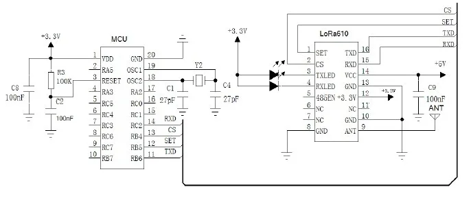 5km módulo sem fio do transceptor da